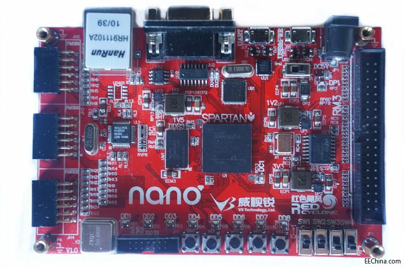 nano2 Spartan6 LX16/RTL8201 /DDR3/Cypress68013 USB2.0/RM3/PMOD/RS232/UART