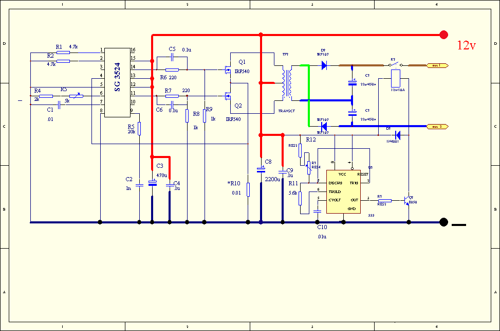 三相 逆变 igbt 电路